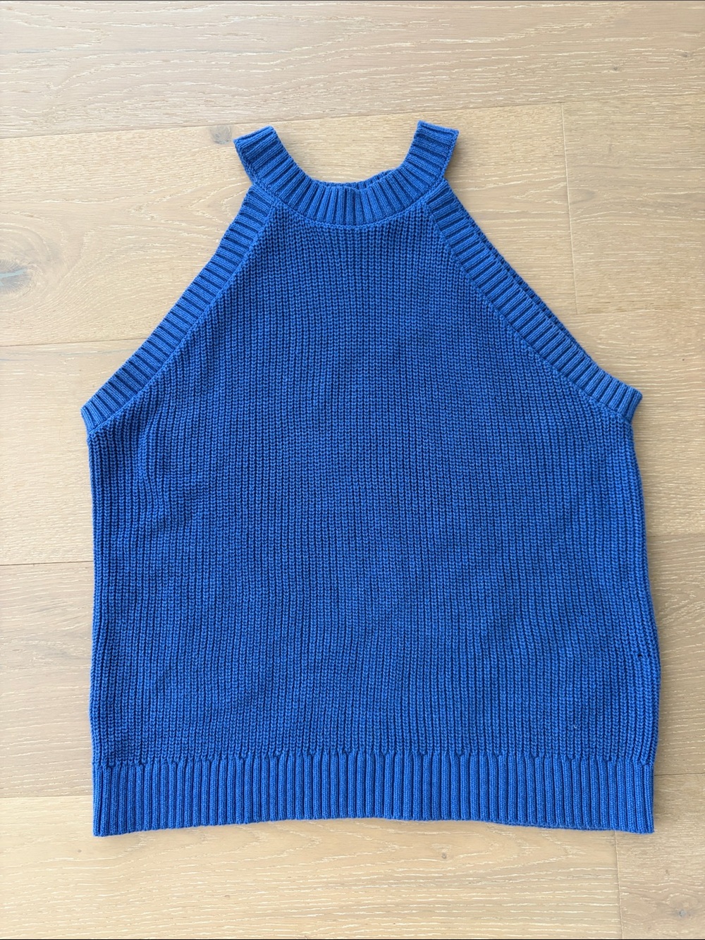 Old Navy Royal Blue Knit Halter Tank Top